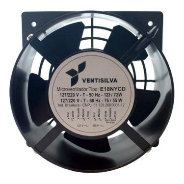 Imagem de Micro Ventilador Cooler Ventoinha 186x186x102mm E18ny Bivolt