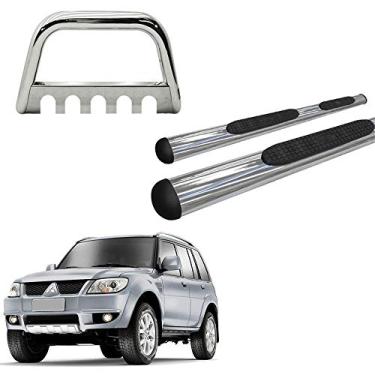 Imagem de Kit Quebra mato+Estribo OVAL OBLONGO CROMO TR4 todos os anos