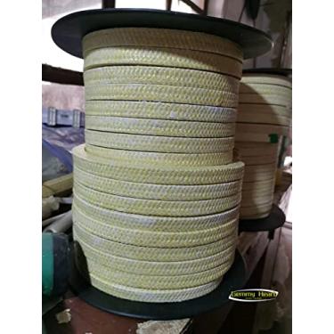Imagem de Embalagem de fibra de aramida, fita de vedação de corda de embalagem de fibra de kevlar PTFE Embalagem de glândula resistente ao desgaste para válvula personalizável (14mm×14mm)