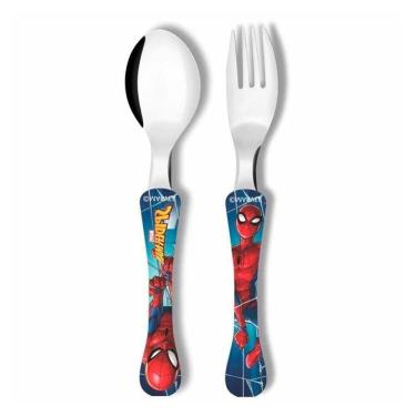 Imagem de Jogo De Talheres Infantil 2 Peças Homem Aranha Simonaggio