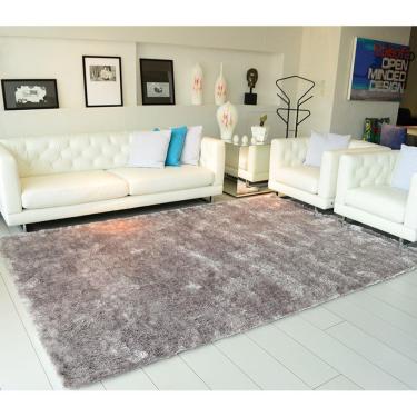 Imagem de Tapete Felpudo Apolo Soft Casa Dona Cinza 100x150cm