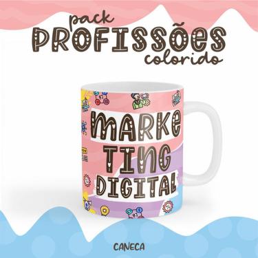 Imagem de Caneca Cerâmica Color Profissão Marketing Digital
