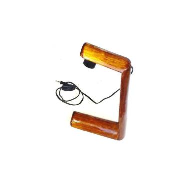 Imagem de Abajur Luminária Em Madeira Rústica