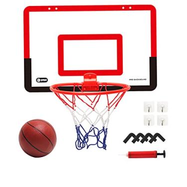 Imagem de Hlily Mini cesta de basquete interior para crianças - cesta de basquete para porta com 1 bolas e acessórios completos de basquete - brinquedos de basquete presentes para crianças meninos adolescentes (conjunto de cesta de basquete)