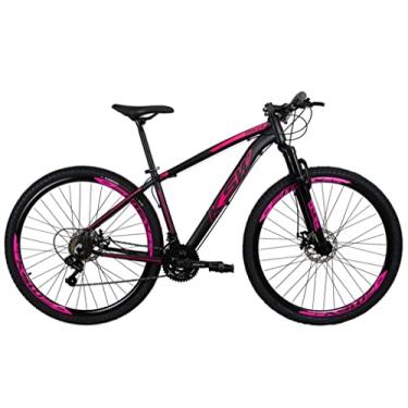Imagem de Bicicleta aro 29 KSW Câmbios Shimano 24V Freio Hidraulico (PRETO+PINK, 15)