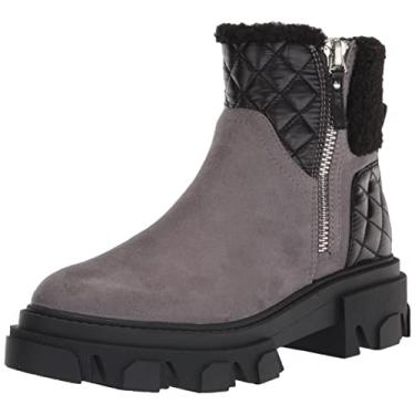 Imagem de NINE WEST Colbee2 Bota feminina cano curto, Camurça cinza, 7.5
