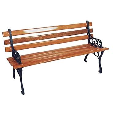 Imagem de Banco de Madeira e Alumínio Fundido Francês Unifer Móveis