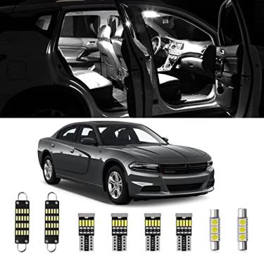 Imagem de AWALITED 17 peças Kit de luzes LED interiores super brilhantes para Dodge Charger 2011-2019 2020 2021 todos os modelos