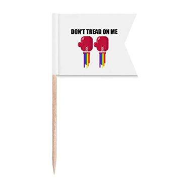 Imagem de Dont Tread On Me Art Deco Presente Bandeira de Palito de Dente, Marcação de Etiquetagem para Bolo Festa Prato de Queijo