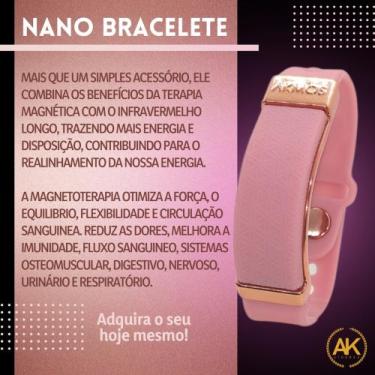 Imagem de Nano Bracelete Original Akmos G/Gg Cor Rosa