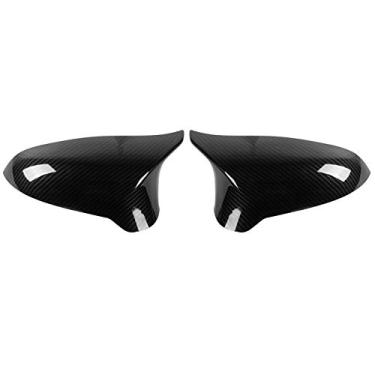 Imagem de Fydun Tampa do espelho retrovisor adequada para F80 M3 F82 M4 LHD 2015-2019 tampa do espelho porta 2 peças estilo fibra de carbono