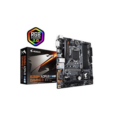 Placa-Mãe Gigabyte p/ Intel 1151 B360M Aorus Gaming 3 4xDDR4 mATX