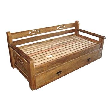 Imagem de Sofá Cama Rústico Saul em Madeira de Demolição - Cód 2298