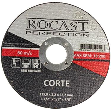 Imagem de Disco de Corte de Aços em Geral 4.1/2 Pol-ROCAST-122.001