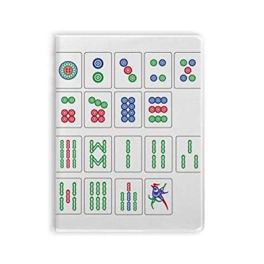 Imagem de Caderno de tabuleiro Chinese Culture Mahjong com capa de chiclete, diário de capa macia