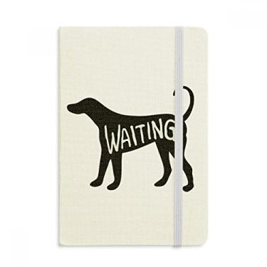 Imagem de Caderno de cachorro preto com desenho de animal natural, capa dura oficial, diário clássico