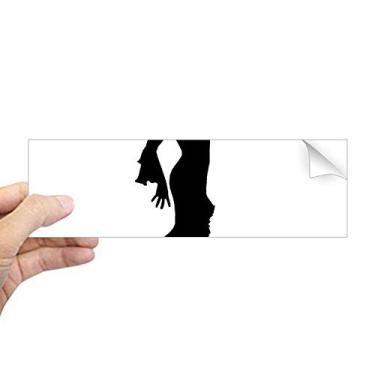 Imagem de DIYthinker Folk Dance Art Performance Dancer Adesivo retangular para para-choque Notebook Janela Decalque