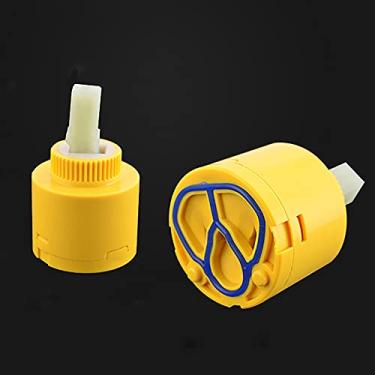 Imagem de Cartucho de torneira de disco de cerâmica, válvula de cartucho de disco de cerâmica de 40 mm para substituição de torneiras monobloco para banheiro ou cozinha