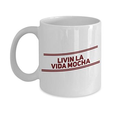 Imagem de Caneca de café Living La Vida Mocha – Ideia exclusiva de presentes de cerâmica – Itens divertidos para presentes