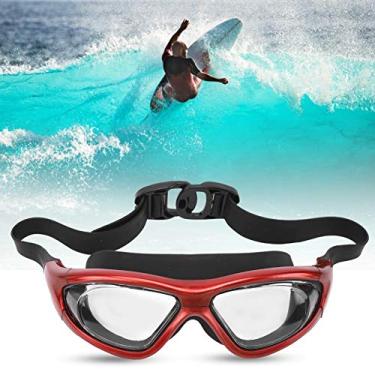 Imagem de 【】Óculos de natação Naroote, óculos de natação de plástico de silicone, óculos de natação para adultos vermelhos/azuis, veleiro esportivo de tamanho livre para deslizar (vermelho, sem revestimento, tamanho único)