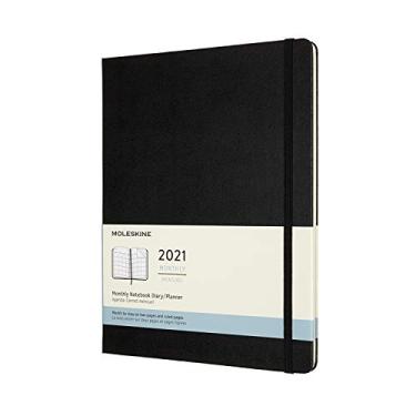 Imagem de Moleskine 2021 Monthly Planner, 12M, Extra Large, Black, Hard Cover (7.5 x 9.75)