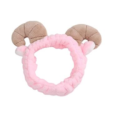 Imagem de Gadpiparty Tiara Cosmética Inventar Bandas De Sopro Bandana De Maquiagem Animal Touca Cosmética Meias Femininas Bandana De Chuveiro Tiara De Chifre Elástico Arco De Cabelo Desenho Animado