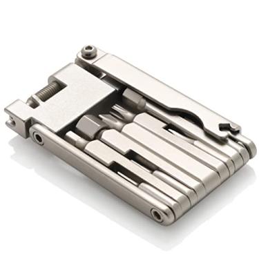 Imagem de Ferramenta de bicicleta com 13 funções CECO-USA com disjuntor de corrente – Ferramenta múltipla de bicicleta – ultrafina, tamanho compacto de bolso, leve – aço de ferramenta CR-V 6150 de alta resistência – fácil de carregar