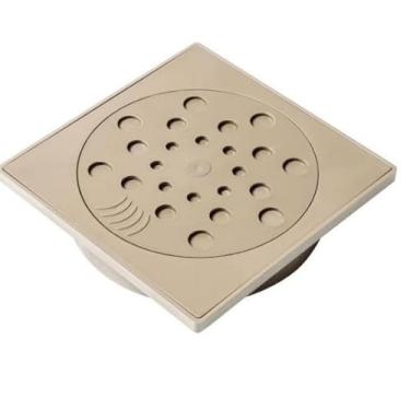 Imagem de Ralo com Fecho e Porta Grelha 15x15 cm (Bege)
