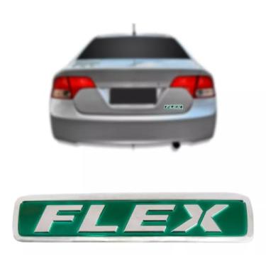 Imagem de Emblema Letreiro Flex Verde P/Mala do Civic City New Fit