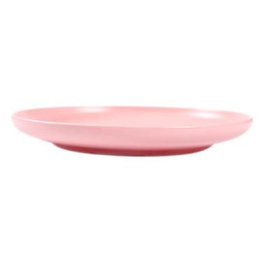 Imagem de BRIGHTFUFU 1 Unidade decoração rosa prato de comida pratos rosa sousplat redondo fruteira assadeira talheres prato de bife de cerâmica leve prato de jantar placa de jóias decorar definir