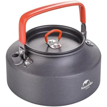 Imagem de Naturehike Chaleira de acampamento de 1,45 L, bule de chá, chaleira portátil de alumínio para uso ao ar livre com bocal