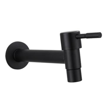 Imagem de IEUDNS Torneiras de cozinha, torneiras de água, torneira misturadora de chuveiro de banheiro para canto de banheiro, preto e longo