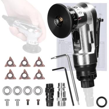 Imagem de Daconovo Máquina de chanfrar pneumática Carpinteiro Ferramenta de chanfrar Portátil Moedor de mão Metal Madeira Acrílico Rebarbador Biselado Máquina de aparar WSF