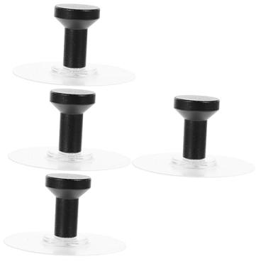 Imagem de Ciieeo 4 Conjuntos Gancho Sem Prego Cabides Ganchos De Ventosa Suporte De Forma Redonda Gancho Para Casa Porta Roupas Multifuncional Ganchos De Parede Aço Inoxidável Sem Socos Decorar