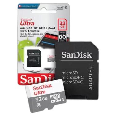 Imagem de Cartão De Memória Sandisk Ultra 32Gb Classe 10 Microsdhc