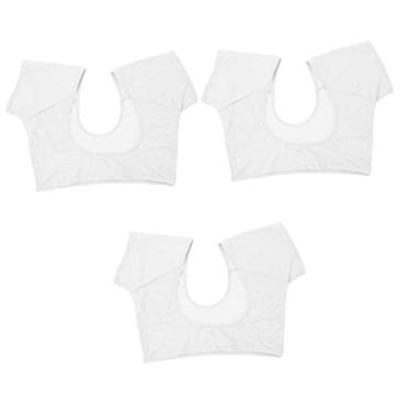 Imagem de DOITOOL 3 Pecas almofadas de suor nas axilas tops de blusa para mulheres lenços umedecidos para axilas sutiãs esportivos camisolas femininas bom colete de cueca de algodão colete feminino