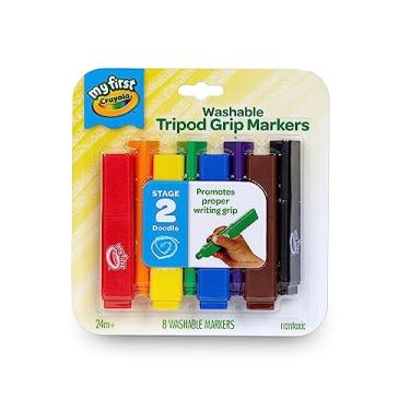 Imagem de Crayola My First Tripod Grip Markers-8/Pkg -81-1386