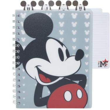 Imagem de Caderno Disney Mickey Mouse, encadernado em espiral, 96 páginas forradas, 20 x 18 cm, cinza