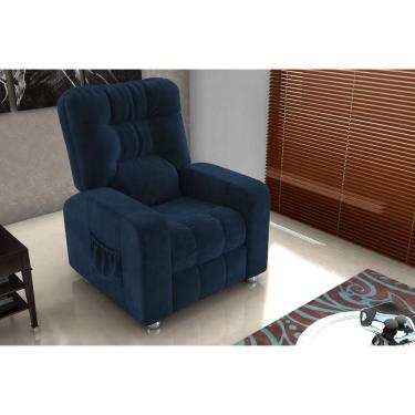 Imagem de Poltrona Reclínavel MX7 Azera Masserati Azul E403 - Matrix