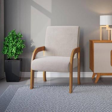 Imagem de Poltrona 59cm Veludo Ravena Viero Móveis