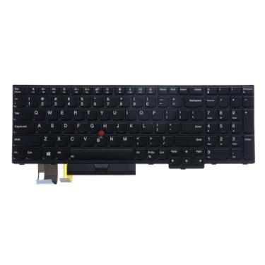 Imagem de Teclado retroiluminado para laptop, teclado de substituição compatível com Lenovo Thinkpad E580 E585 E590 E595|T590 |L580 L590|P52 P53 P53sP72 P73,01YP680, layout dos EUA