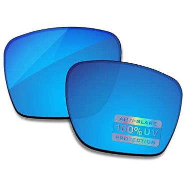 Imagem de Bowyer Lentes de reposição polarizadas para óculos de sol Oakley Sylas OO9448 57 mm - Espelhado azul surf