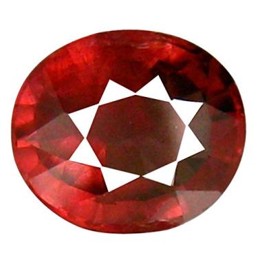 Imagem de Pedra preciosa solta genuína de Malaya rosa tanzânico/não aquecida/sem tratamento com corte oval de 1,48 ct (7 x 6 mm)