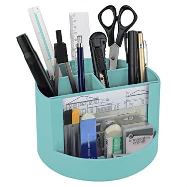 Imagem de Acrimet Mix Organizer, Organizador de Mesa com Porta Foto e Suporte para Lápis, Cor Verde Sólido, 958.6