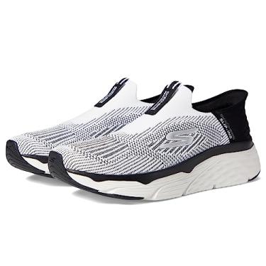 Imagem de Skechers Men's Max Cushioning Slip-Ins-Athletic Slip-On Running Walking Shoes with Memory Foam Sneaker, White/Black, 14
