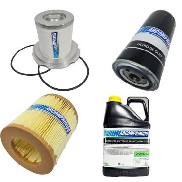 Imagem de Filtros E 5l De Óleo Semi Sintético para Atlas Copco Ga15 Ff