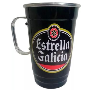 Imagem de Caneca em Alumínio Térmica de Chopp Black - Cerveja Estrella Galicia