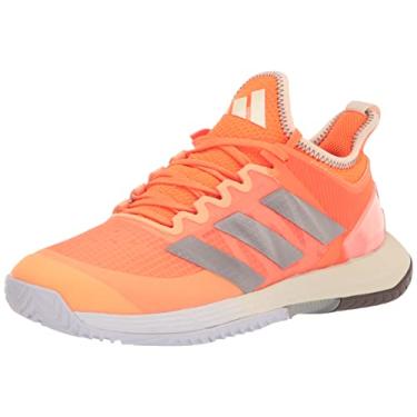 Imagem de adidas Adizero Ubersonic 4 feminino, Laranja solar/cinza-acinzentado metálico, 34