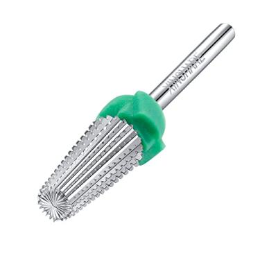 Imagem de Xinshare Broca de unha multifuncional 5 em 1 de carboneto de tungstênio de 3/81.3 cm para unhas, profissional de remoção rápida, géis duros de acrílico para unhas para máquina de perfuração elétrica