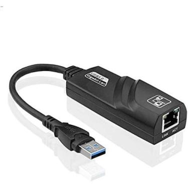 Imagem de Cabo Adaptador USB Para RJ45 Lan Gigabit 10/100/1000Mbps - Nova voo